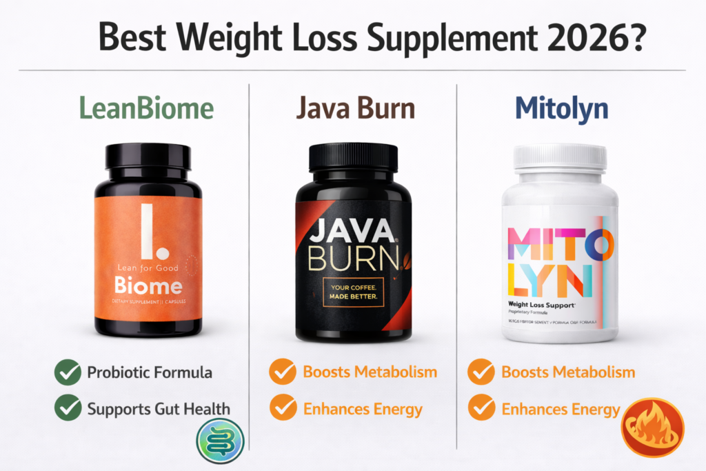 Java Burn vs LeanBiome vs Mitolyn